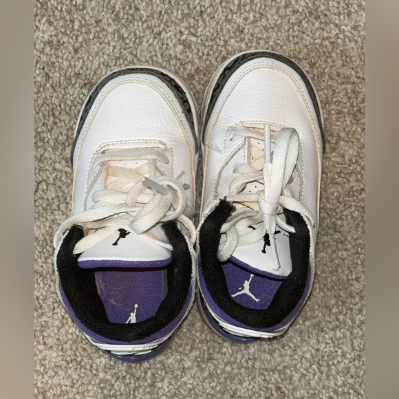 Jordan 3 RETRO (TD) Dark Iris 8C - Picture 8 of 10